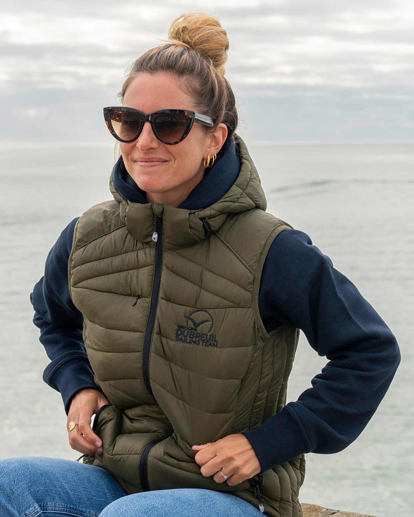 Doudoune Sans Manches Femme Yolimok - Veste Légère Avec Capuche, Compressible, Coupe-vent