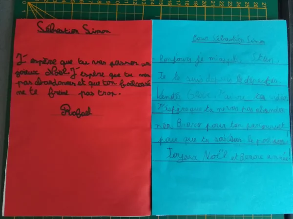 Messages des élèves de CE2 de Jouars Pontchartrain