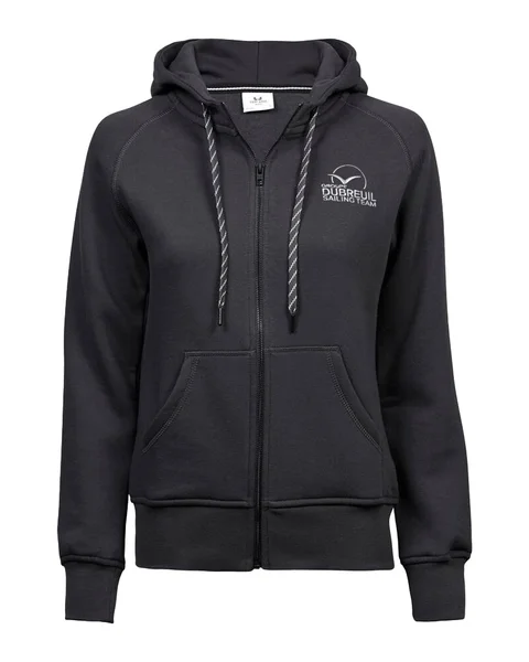 Sweat zippé Femme - Gris foncé